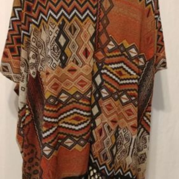 Kimono Yahada Fringe Kimono Wrap Cover up XL - Picture 3 of 8